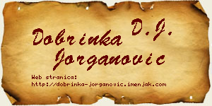 Dobrinka Jorganović vizit kartica